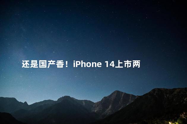 还是国产香！iPhone 14上市两个月后，印度代工厂也将参与制造